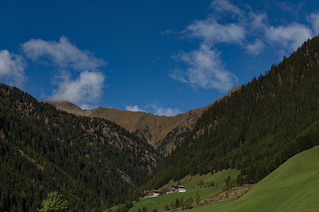 View from Rio Bianco or Weißenbach