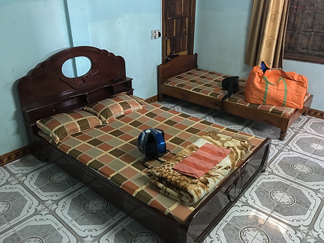 My room at the Ngoc Chau Guesthouse in Khe Sanh