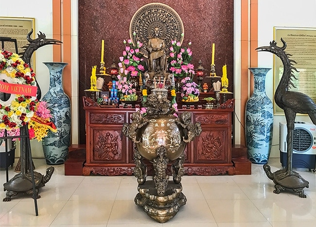 Shrine in the entrance hall of the museum