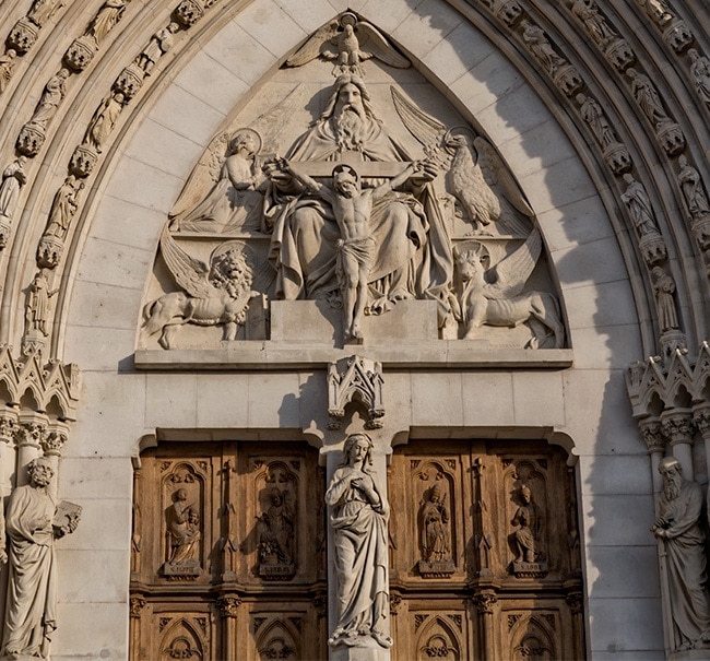 Detail from the entrance