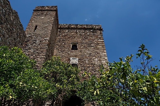 A tower of the Alcazaba of Málaga