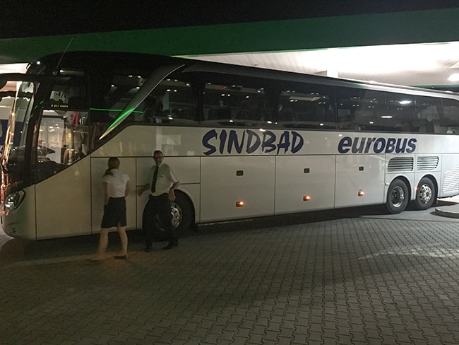 Bus from Stuttgart to Siradz