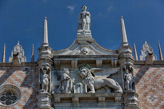 Detail from the Doge's Palace or Palazzo Ducale