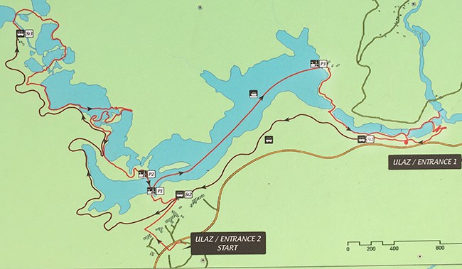 Map of Plitvicka Lakes