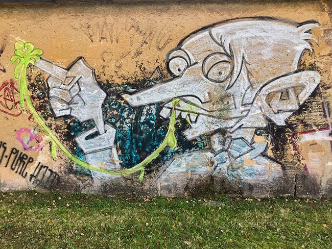 Graffiti at the river