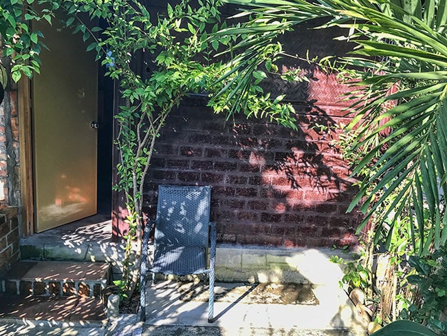 Entrance of the bungalow