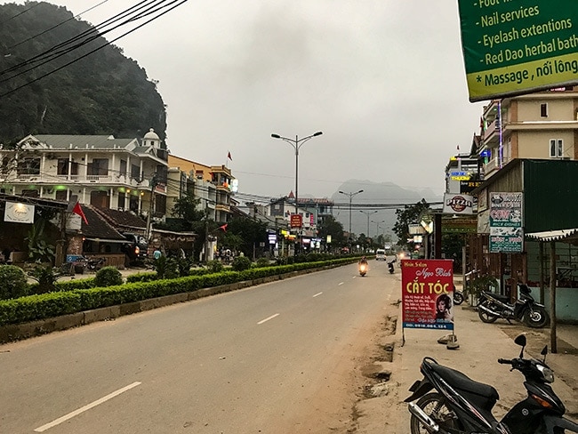 The main drag of Phong Nha