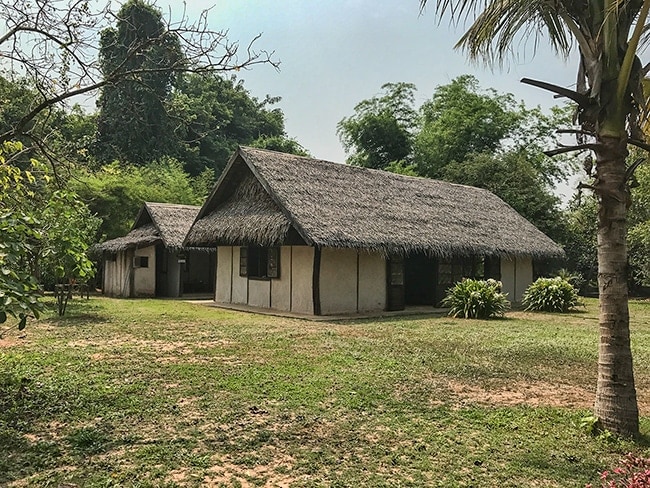 Recreated houses at the complex