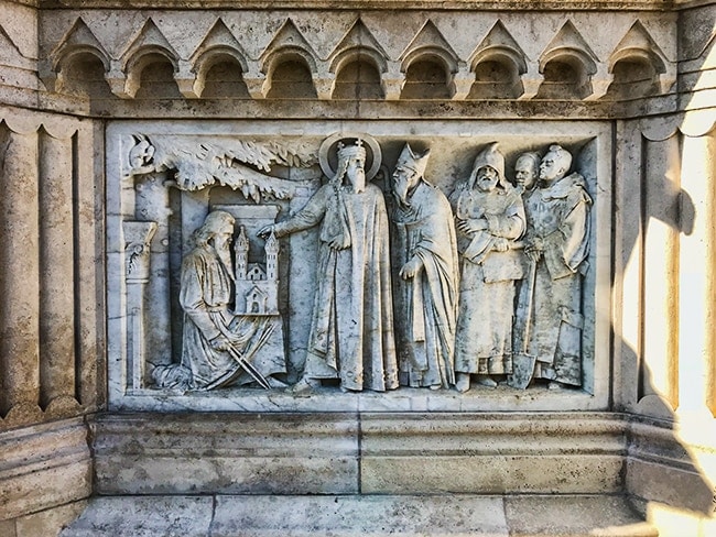 The architect of the church - presenting the model to the king