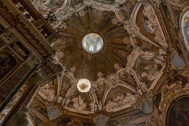 The frescoed dome
