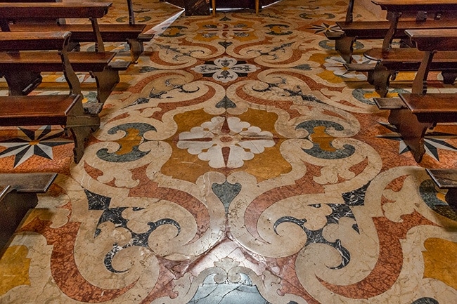 The floor - as amazing as the rest of the church