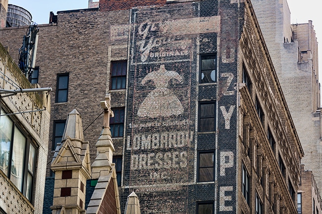 Advertisement in New York City