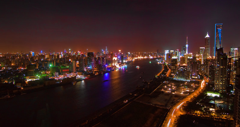 Night view from my Place in Shanghai 2